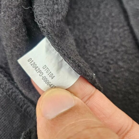 District V.I.T. ™ Fleece Men Crew Shirt Long Sleeve Black Sweat Shirt Size L - Picture 9 of 9